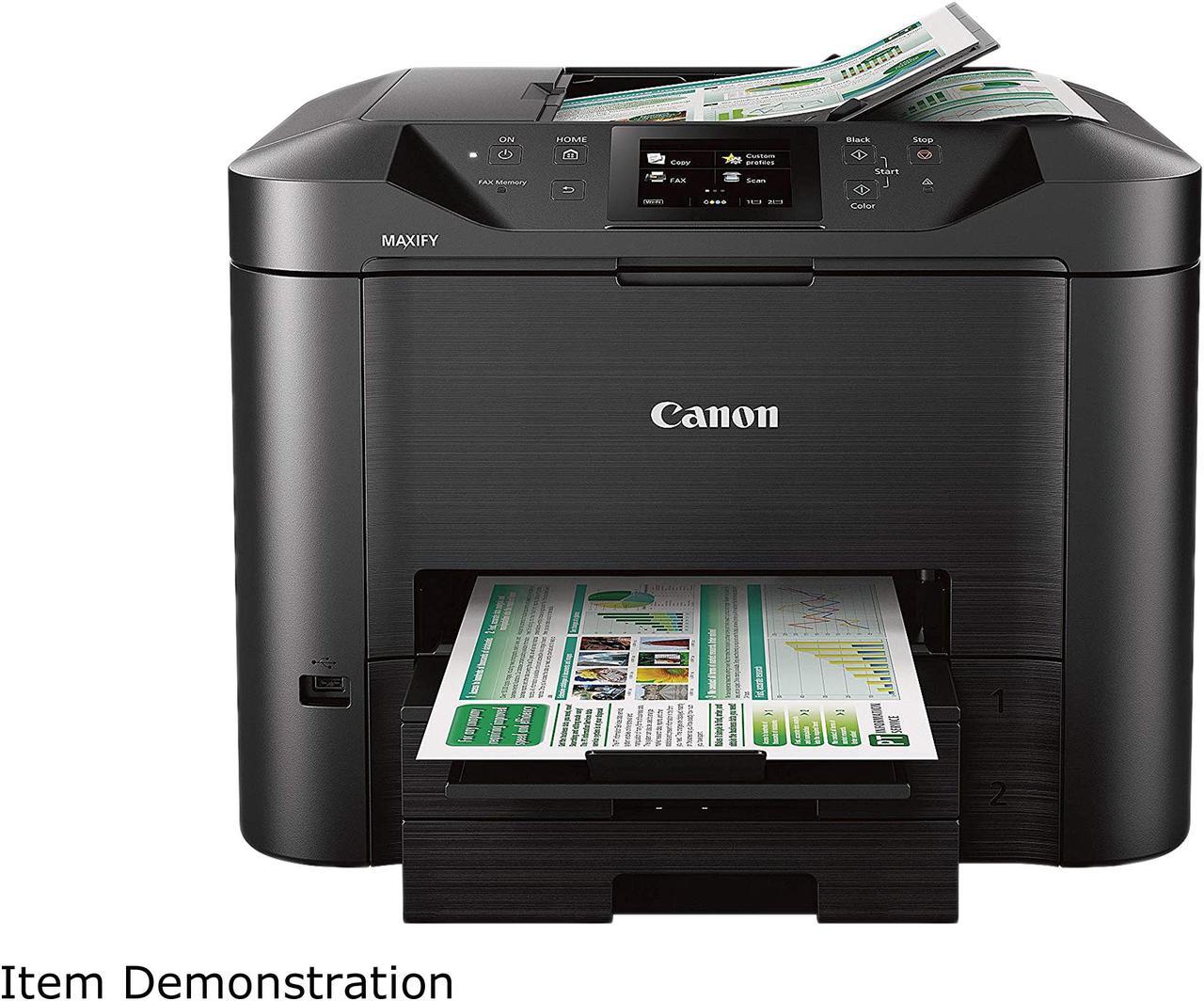 Canon MAXIFY MB5120 ESAT: 24.0 ipm Black Print Speed 600 x 1200 dpi Color Print Quality Ethernet (RJ-45) / USB / Wi-Fi InkJet MFC / All-In-One Color Printer - Inkjet Printers