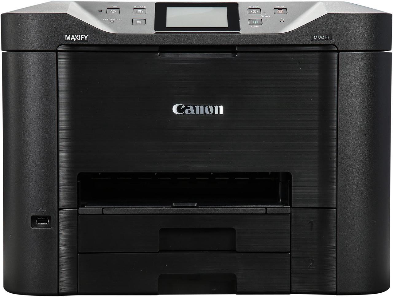 Alt view image 3 of 11 - Canon MAXIFY MB5420 ESAT: 24.0 ipm Black Print Speed 600 x 1200 dpi Color Print Quality Ethernet (RJ-45) / USB / Wi-Fi InkJet MFC / All-In-One Color Printer - Inkjet Printers