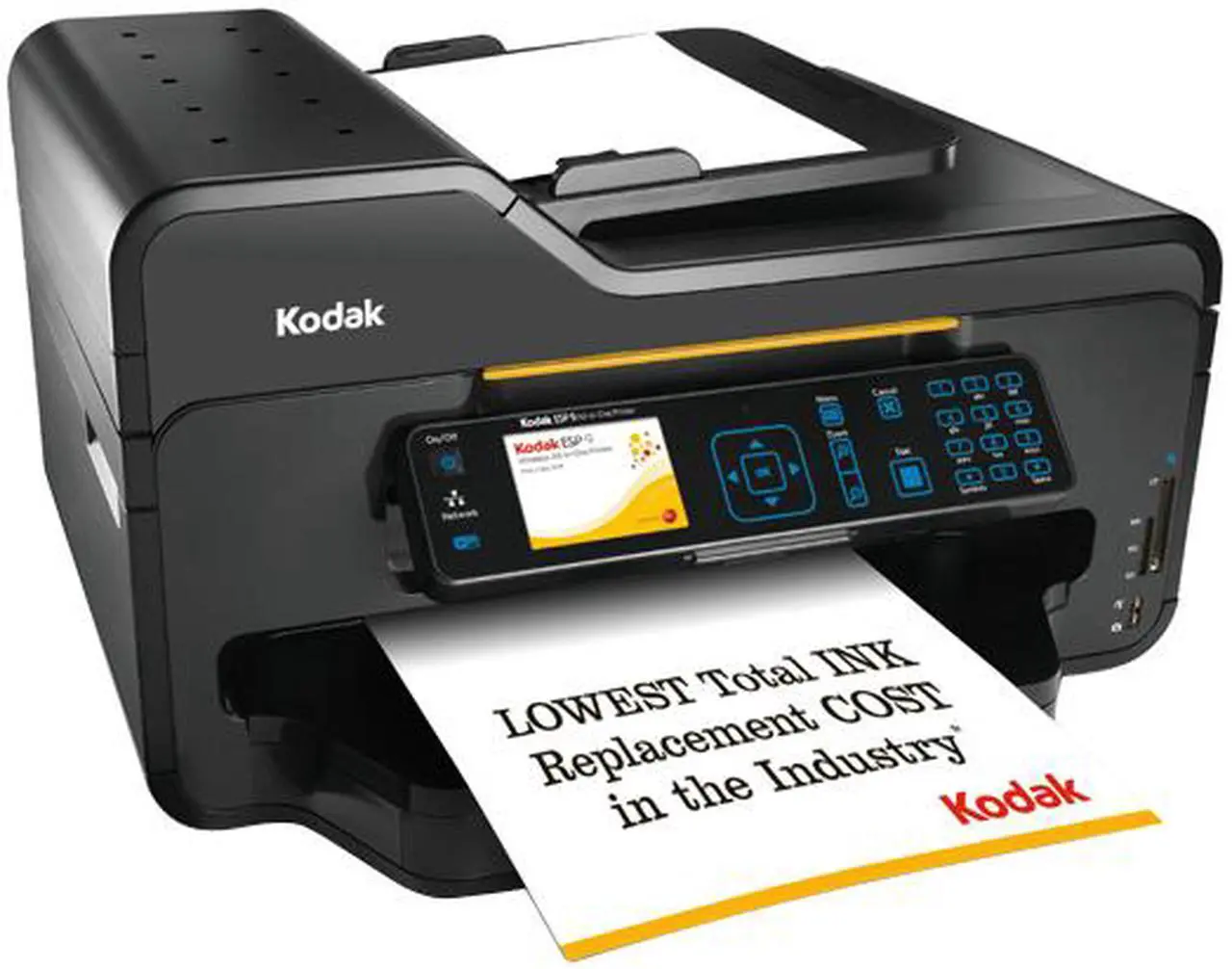 Alt view image 3 of 3 - Kodak ESP 9 Up to 32 ppm Black Print Speed USB / Wi-Fi InkJet MFC / All-In-One Color Printer