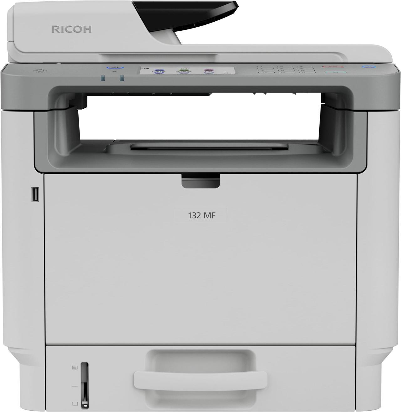 Alt view image 6 of 13 - RICOH 132 MF Black and White Multifunction Laser Printer
