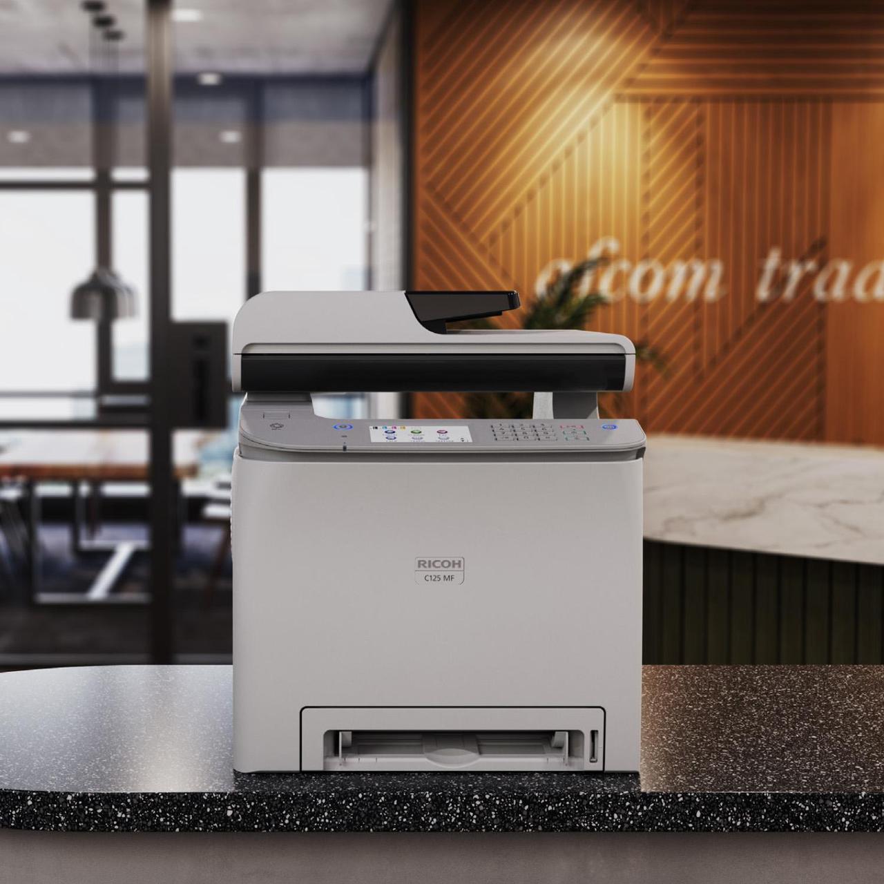 Alt view image 11 of 13 - RICOH C125 MF Color Multifunction Laser Printer