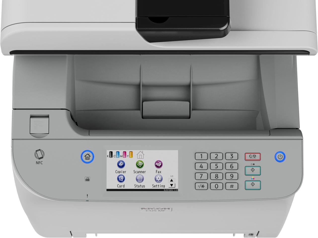 Alt view image 3 of 13 - RICOH C125 MF Color Multifunction Laser Printer