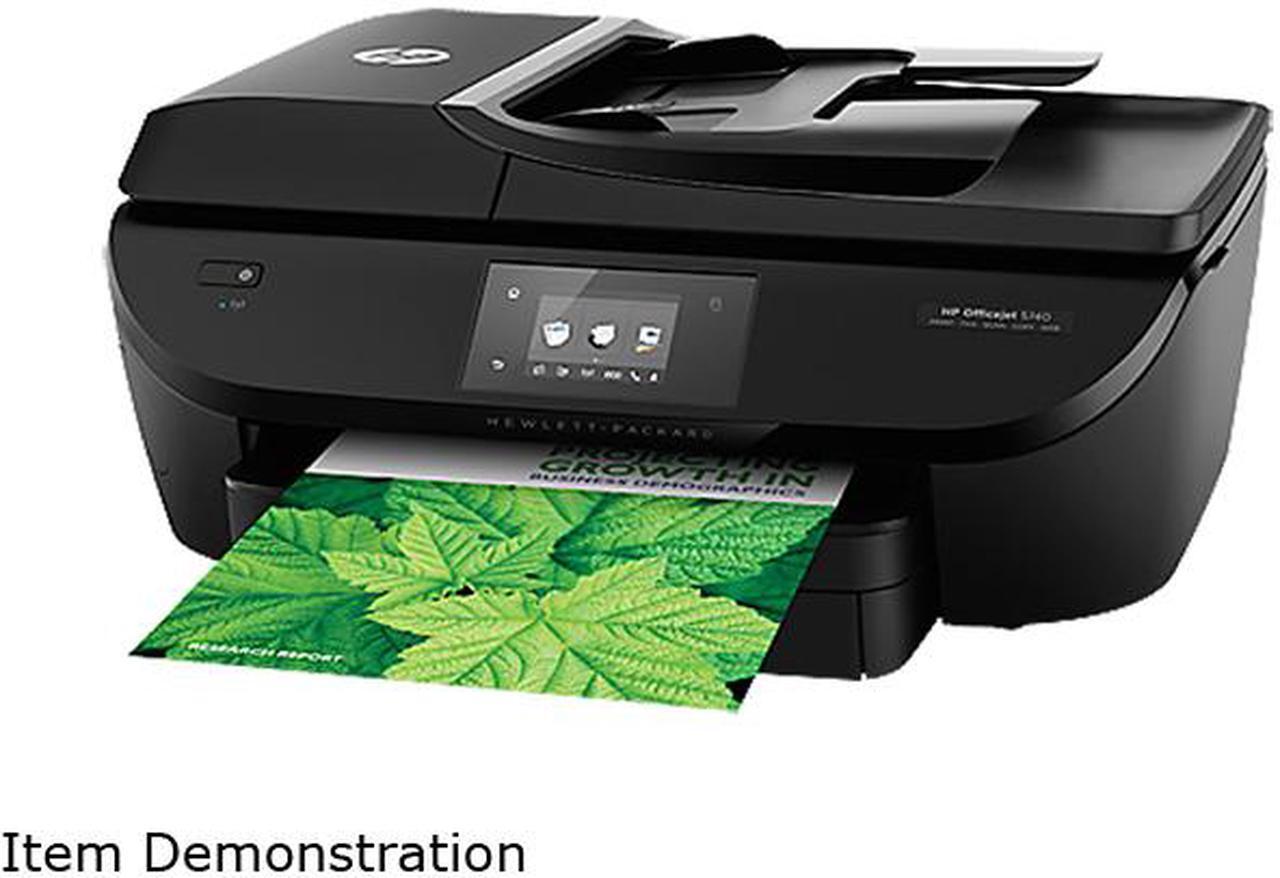 Main image of HP Officejet 5740 (B9S76A) Duplex 4800 x 1200 dpi WiFi / USB / Ethernet Color Inkjet MFC Printer