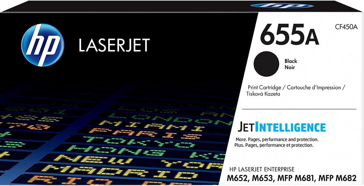 HP 655A LaserJet Toner Cartridge - Black