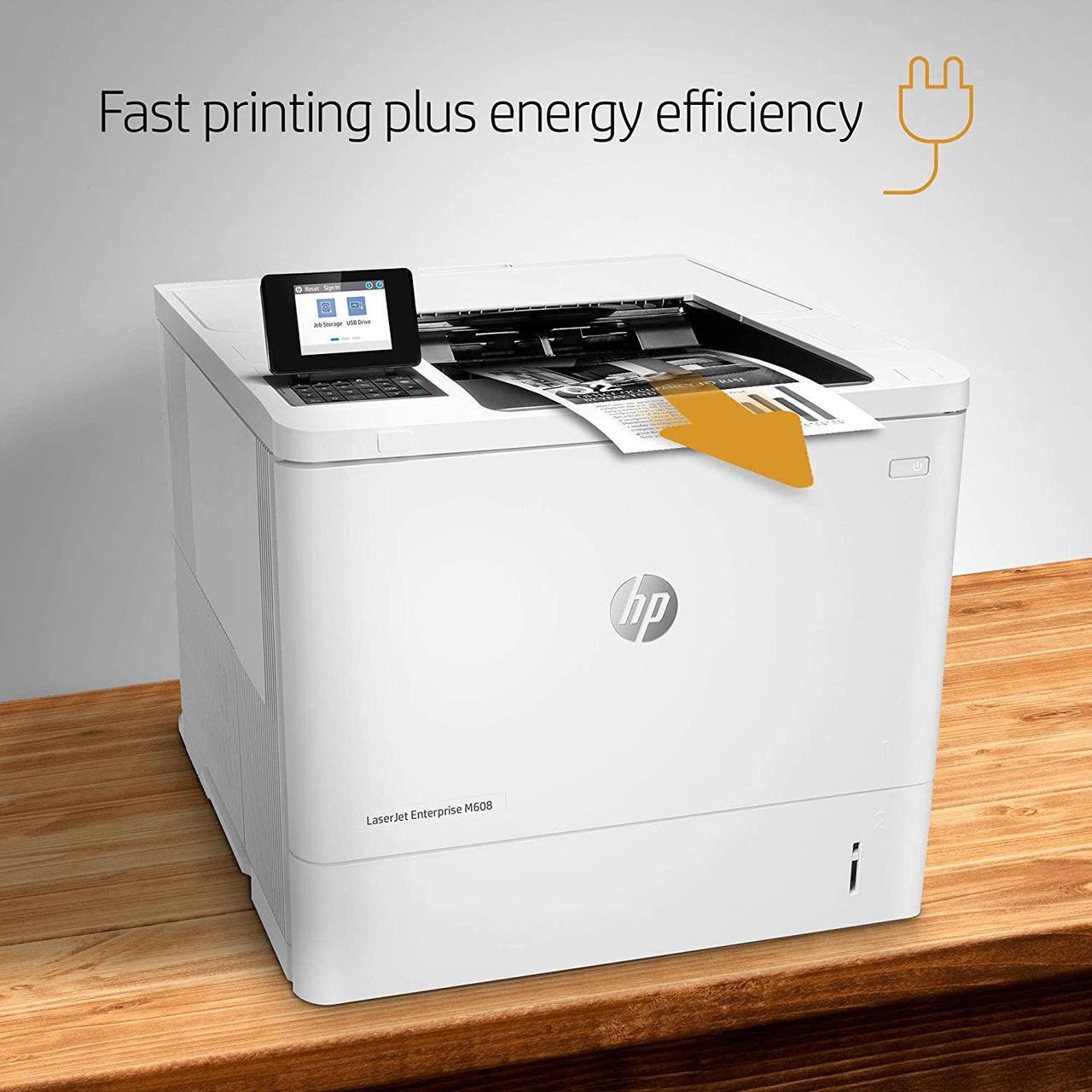 Alt view image 7 of 9 - HP LaserJet Enterprise M608n Monochrome Printer with built-in Ethernet (K0Q17A)