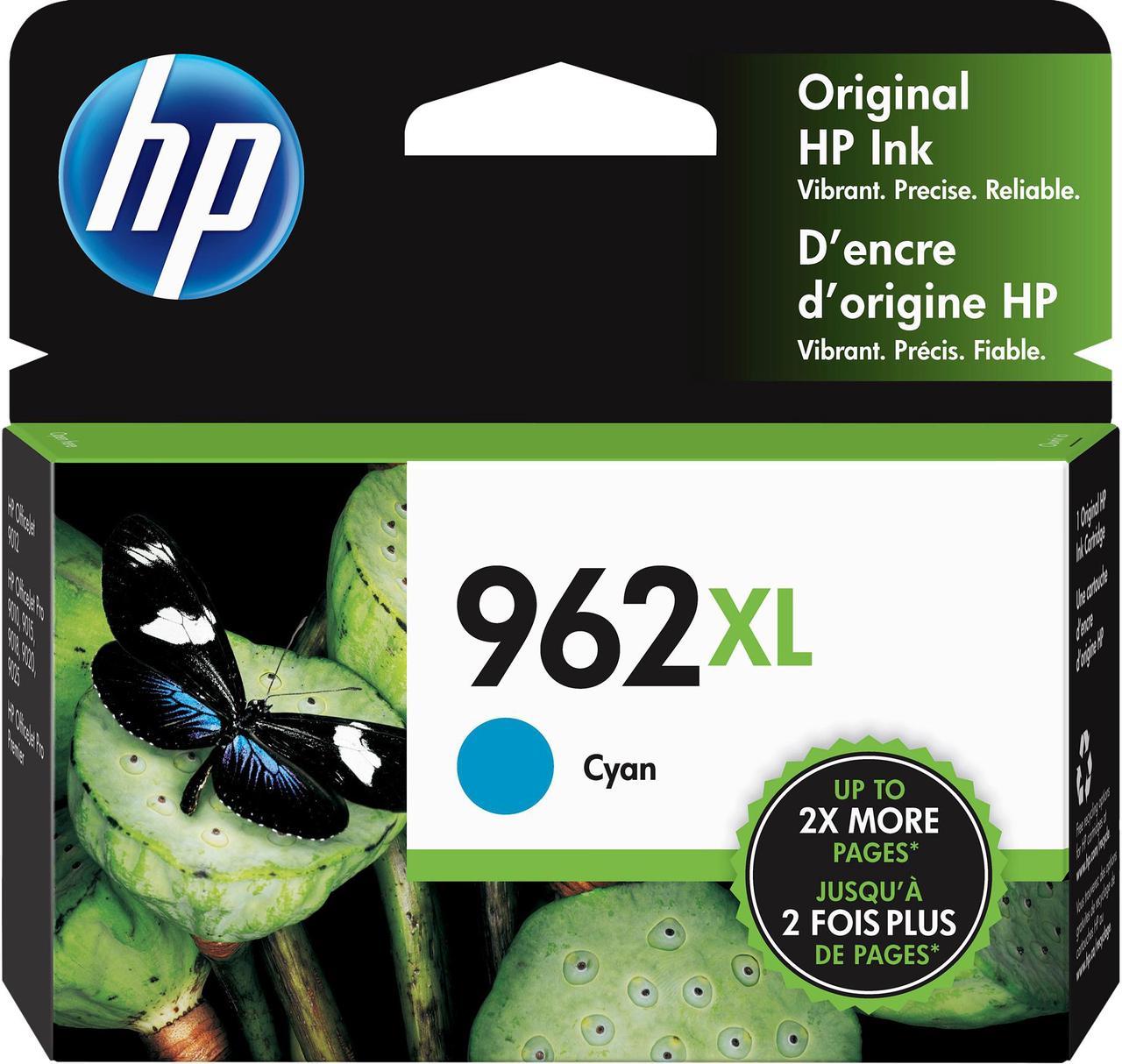 HP 962XL High Yield Ink Cartridge - Cyan