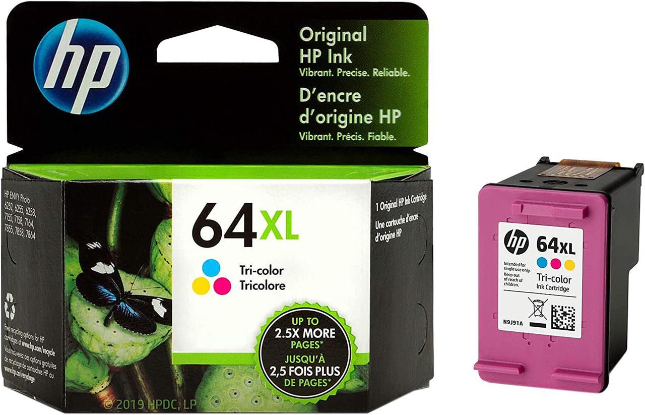 HP 64XL Ink Cartridges 3 Colors