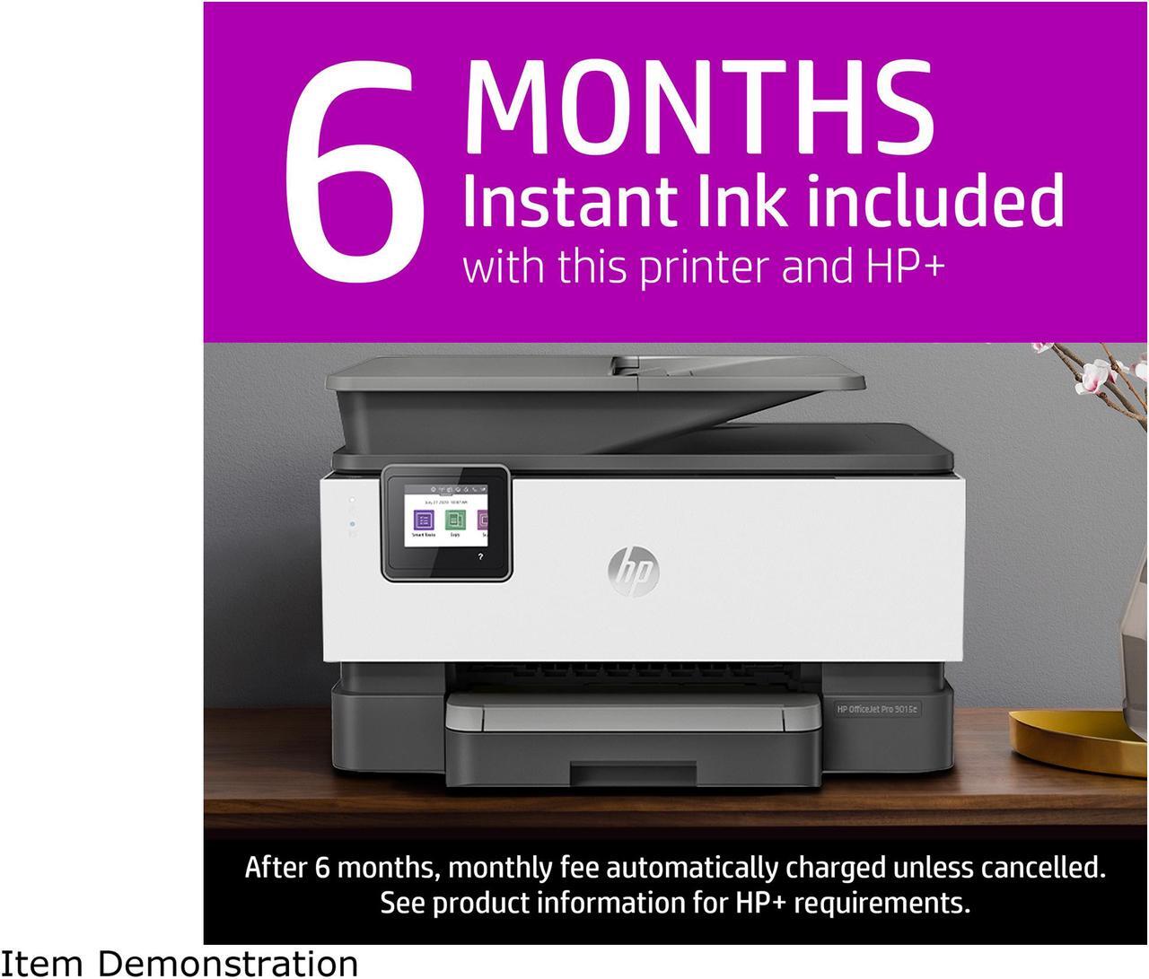 Alt view image 3 of 20 - HP OfficeJet Pro 9015e All-in-One Wireless Color Printer, with bonus 6 months free Instant Ink with HP+ (1G5L3A)