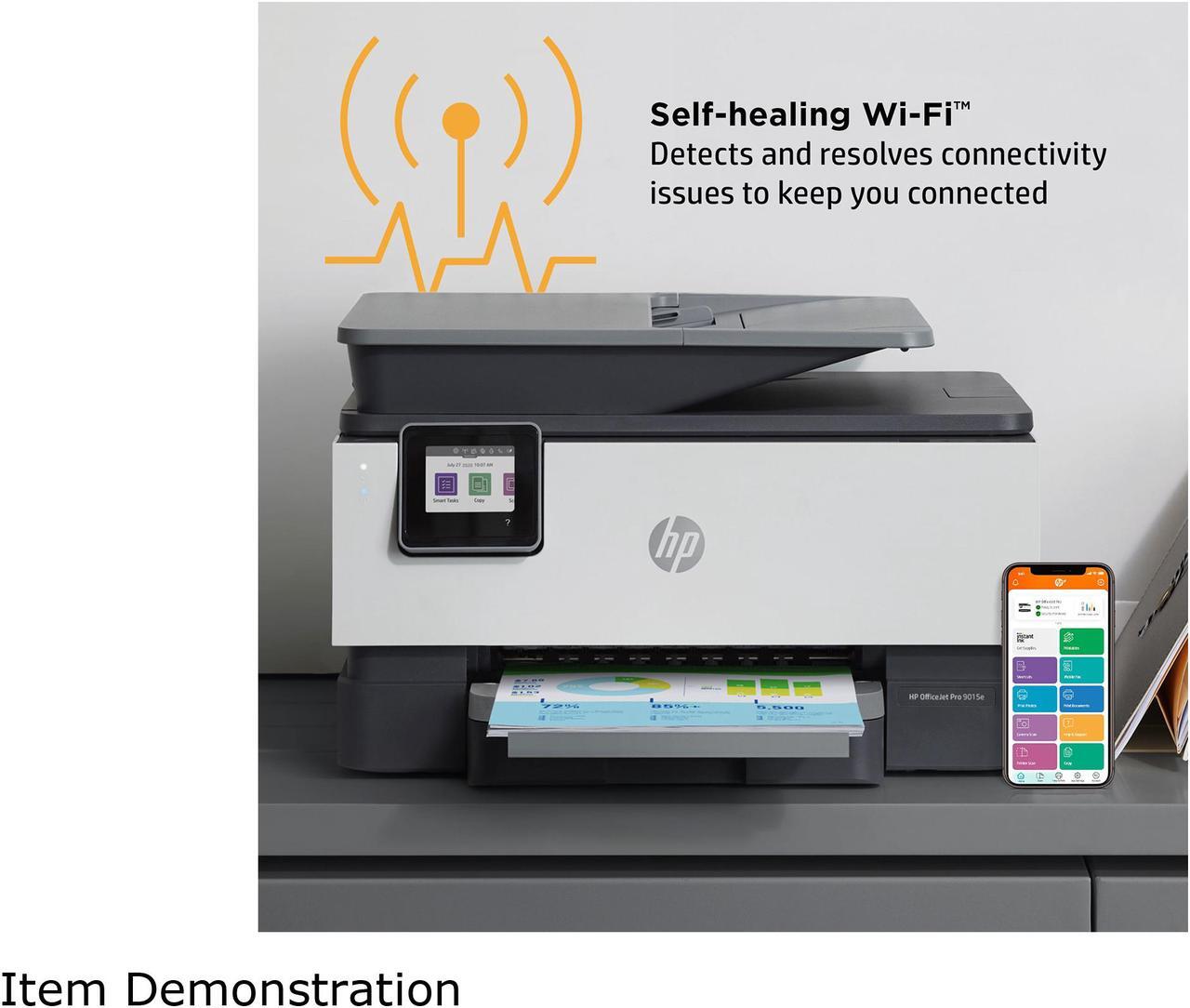 Alt view image 9 of 20 - HP OfficeJet Pro 9015e All-in-One Wireless Color Printer, with bonus 6 months free Instant Ink with HP+ (1G5L3A)