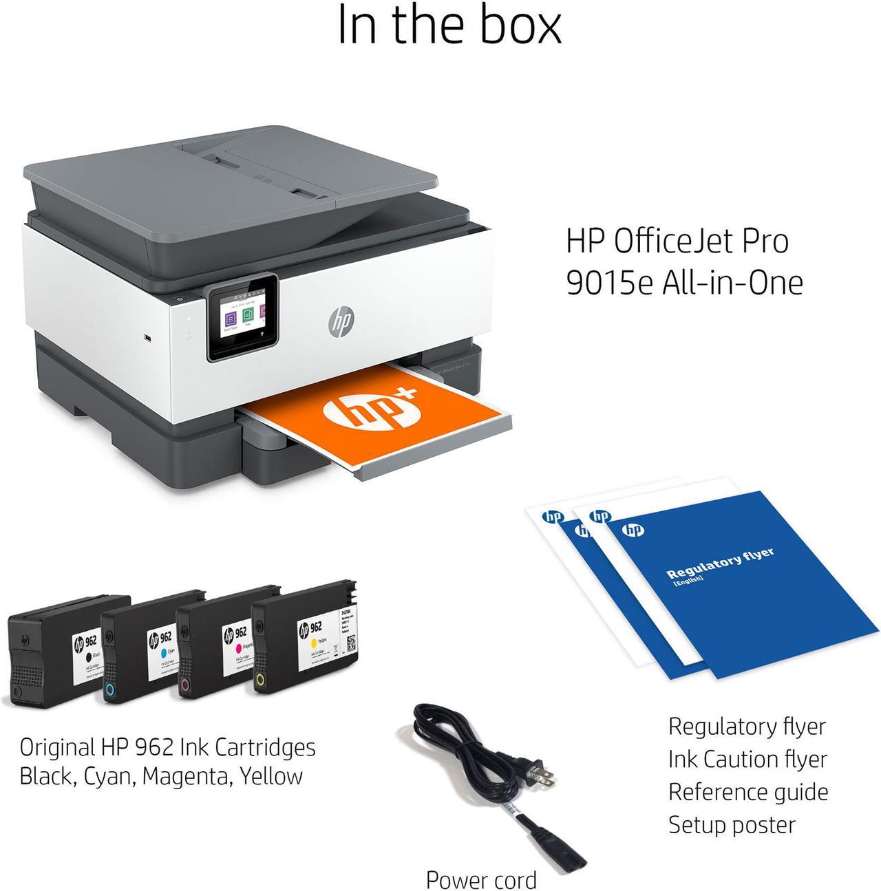 Alt view image 10 of 20 - HP OfficeJet Pro 9015e All-in-One Wireless Color Printer, with bonus 6 months free Instant Ink with HP+ (1G5L3A)