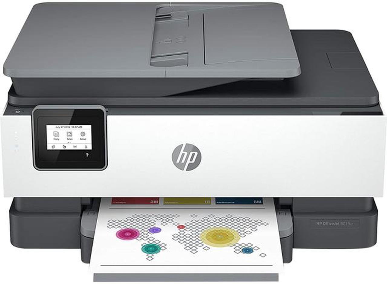 HP OfficeJet 8015e Wireless Color All-in-One Printer with 3 months of ink included 228F5A#B1H