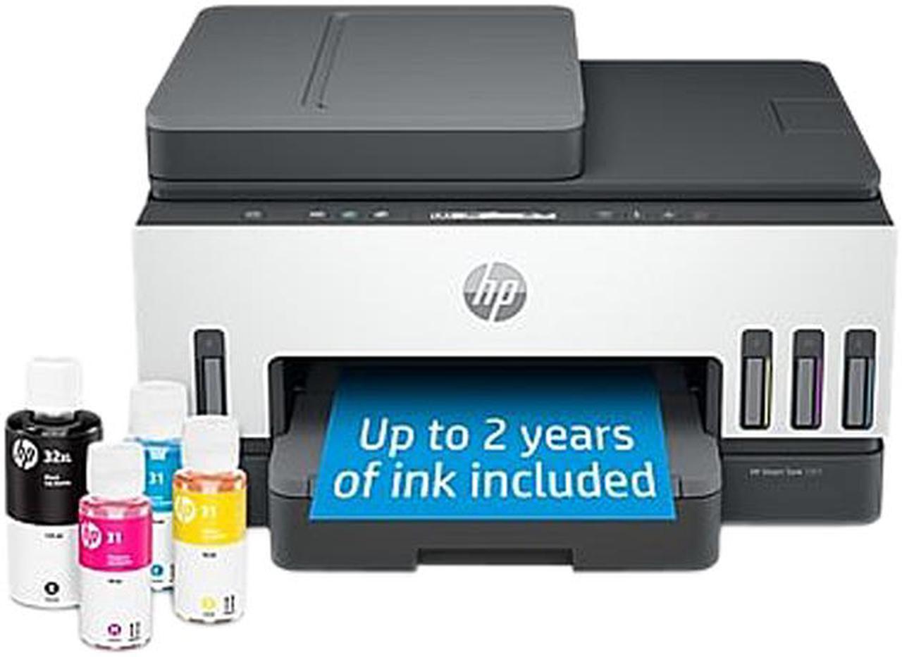 HP Smart -Tank 7301 Wireless All-in-One Cartridge-free Ink Printer, up to 2 years of ink included, mobile print, scan, copy, automatic document feeder (28B70A)