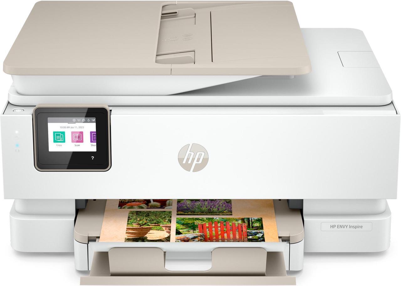 Main image of HP Envy Inspire 7955e Wireless Color All-in-One Printer with Bonus 3 Months Instant Ink with HP+ (1W2Y8A) and Advance Photo Paper,-Glossy, 5x5 in, 20 sheets (49V50A)