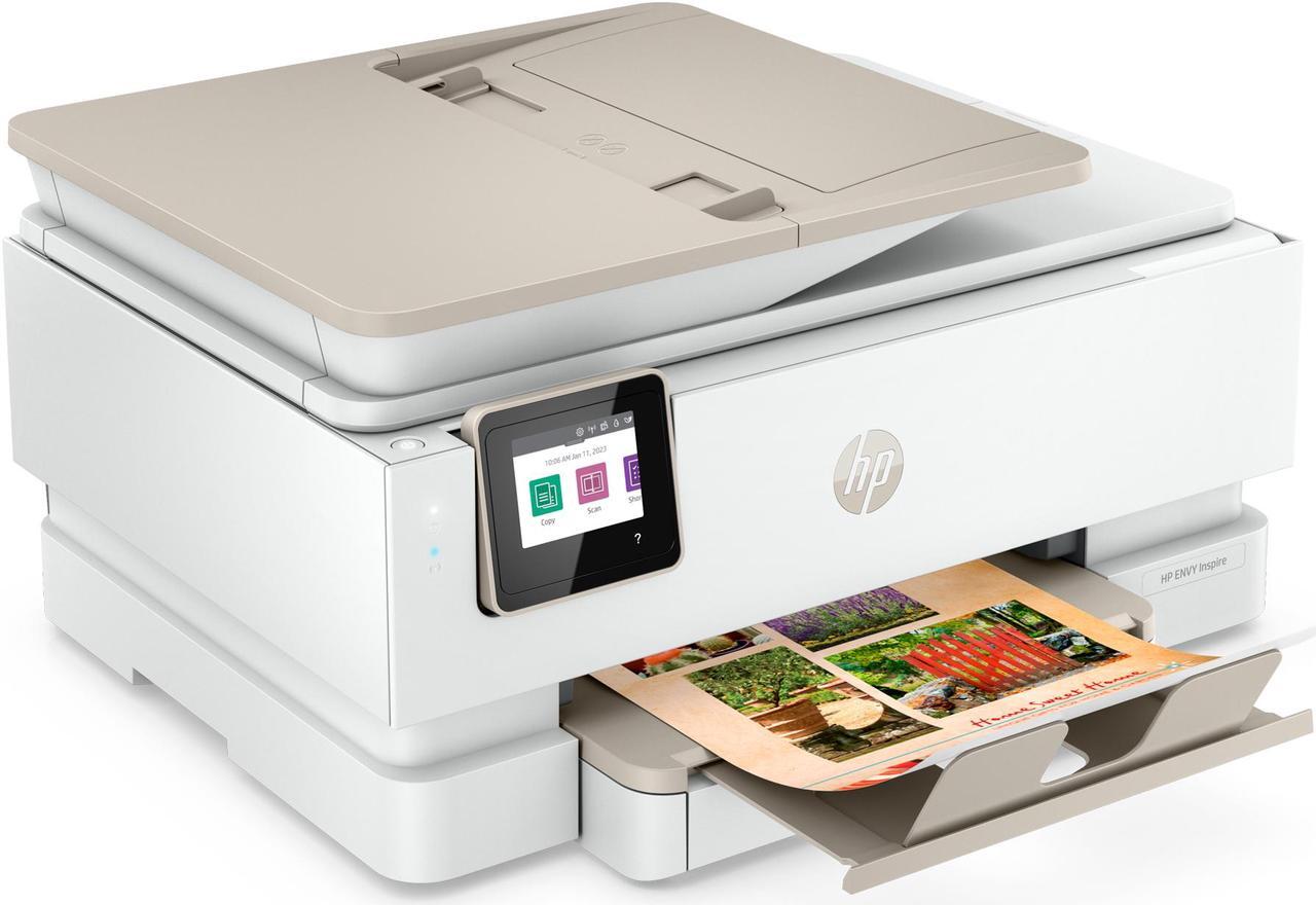 Alt view image 2 of 20 - HP Envy Inspire 7955e Wireless Color All-in-One Printer with Bonus 3 Months Instant Ink with HP+ (1W2Y8A) and Advance Photo Paper,-Glossy, 5x5 in, 20 sheets (49V50A)