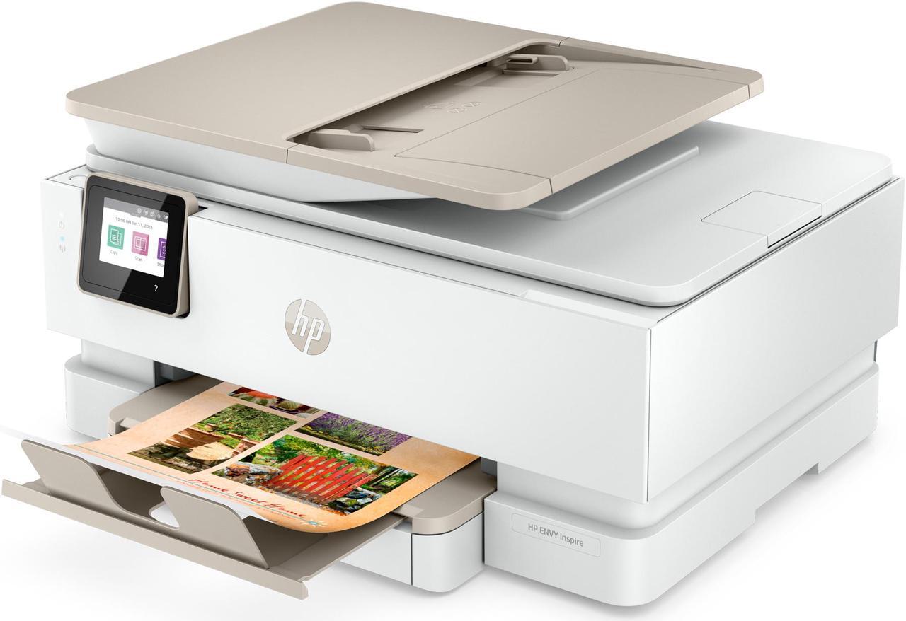 Alt view image 3 of 20 - HP Envy Inspire 7955e Wireless Color All-in-One Printer with Bonus 3 Months Instant Ink with HP+ (1W2Y8A) and Advance Photo Paper,-Glossy, 5x5 in, 20 sheets (49V50A)