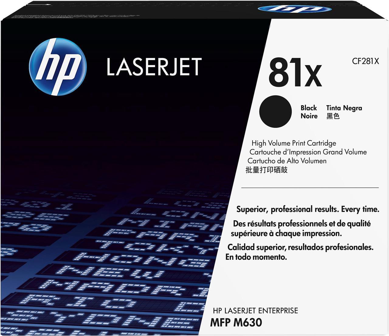 HP 81X High Yield LaserJet Toner Cartridge - Black