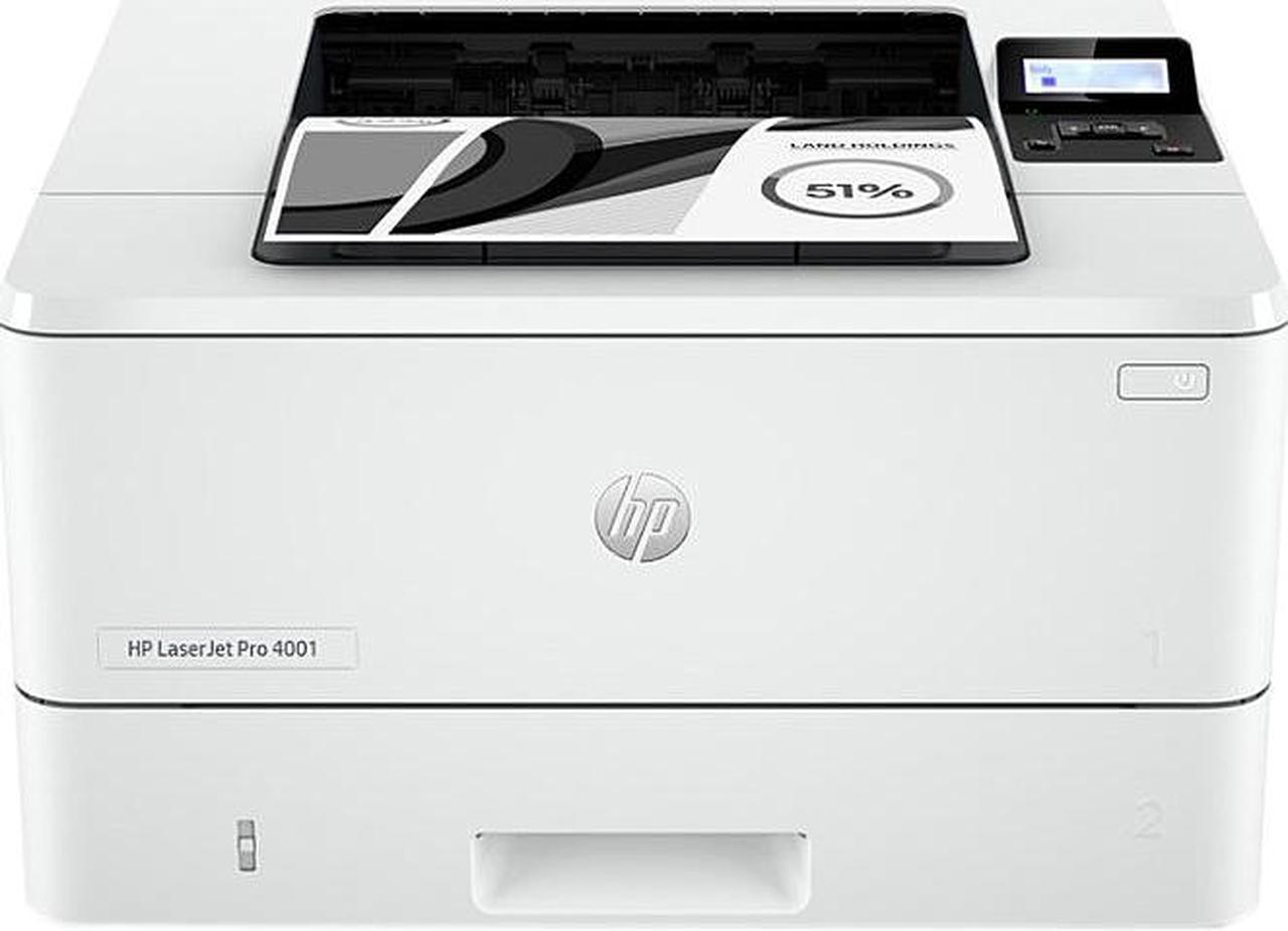 HP LaserJet Pro 4001n Black-and-White Laser Printer with 3 months of Instant Ink included with HP+ - White