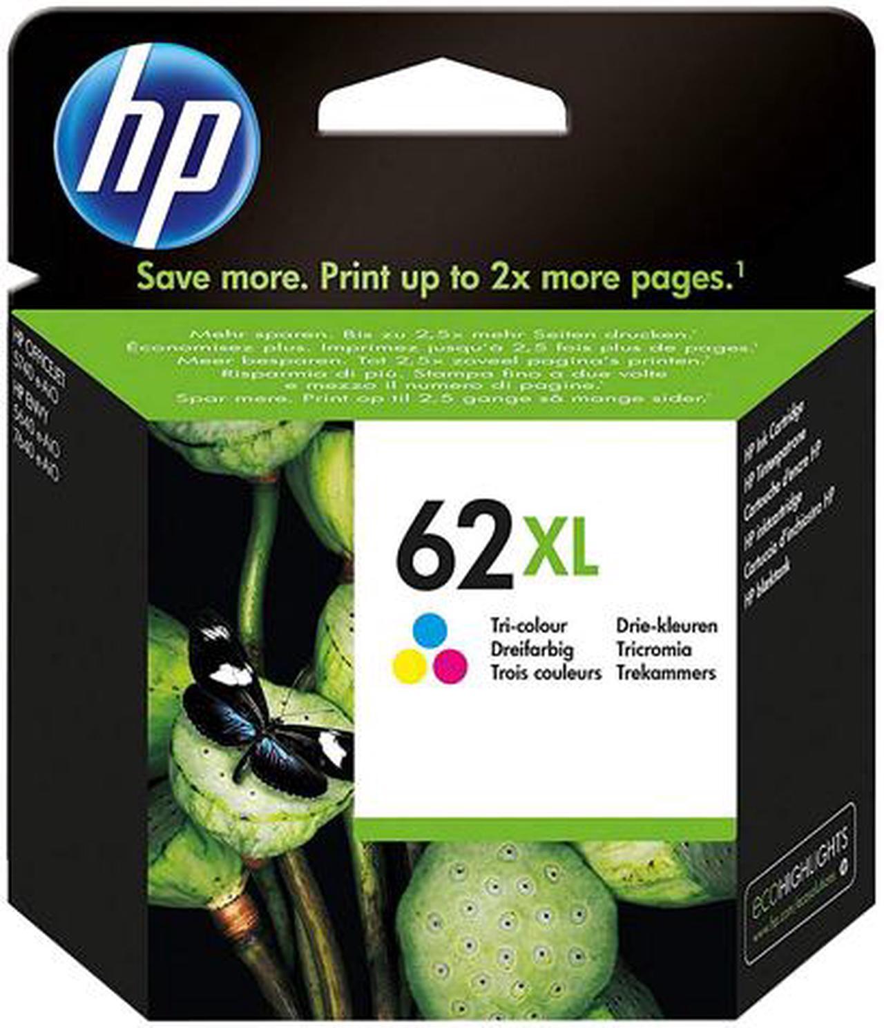 Main image of HP 62XL (C2P07AE#301) Ink Cartridge 415 Page Yield; Tri-color