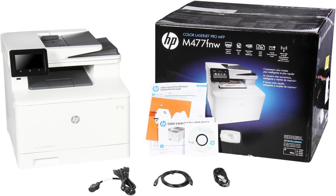 Alt view image 12 of 12 - HP Color LaserJet Pro M477fnw (CF377A-CF410A) Duplex 38400 dpi x 600 dpi Wireless / USB Color Laser MFP Printer Bundle with 410A Black Toner Cartridge