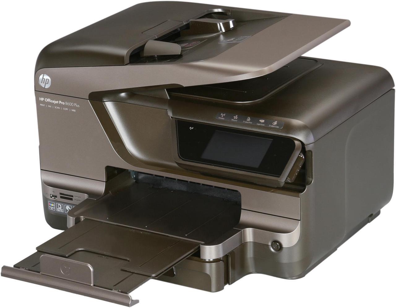 Main image of HP Officejet Pro 8600 Plus Up to 20 ppm Black Print Speed 4800 x 1200 dpi Color Print Quality Ethernet (RJ-45) / RJ-11 / USB / Wi-Fi Thermal Inkjet e-All-in-One Color Printer