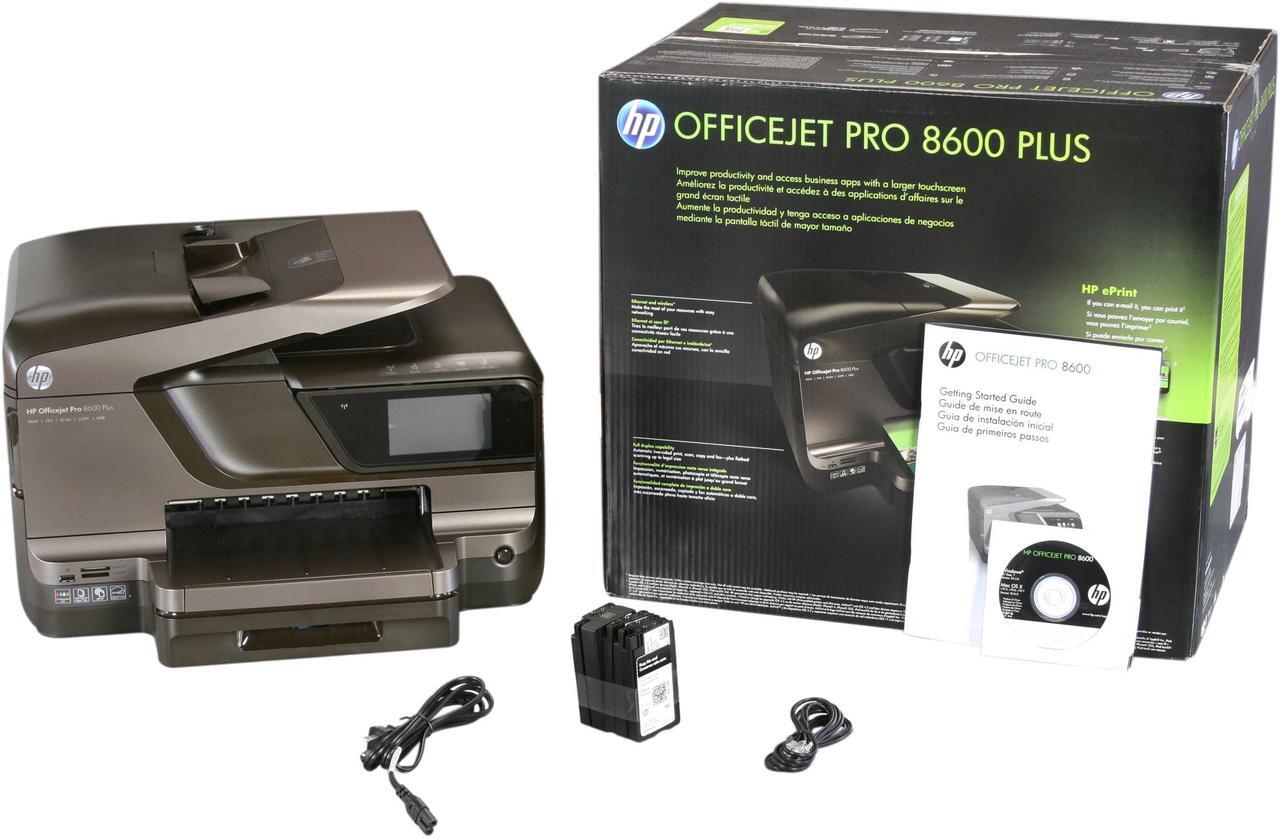 Alt view image 9 of 9 - HP Officejet Pro 8600 Plus Up to 20 ppm Black Print Speed 4800 x 1200 dpi Color Print Quality Ethernet (RJ-45) / RJ-11 / USB / Wi-Fi Thermal Inkjet e-All-in-One Color Printer