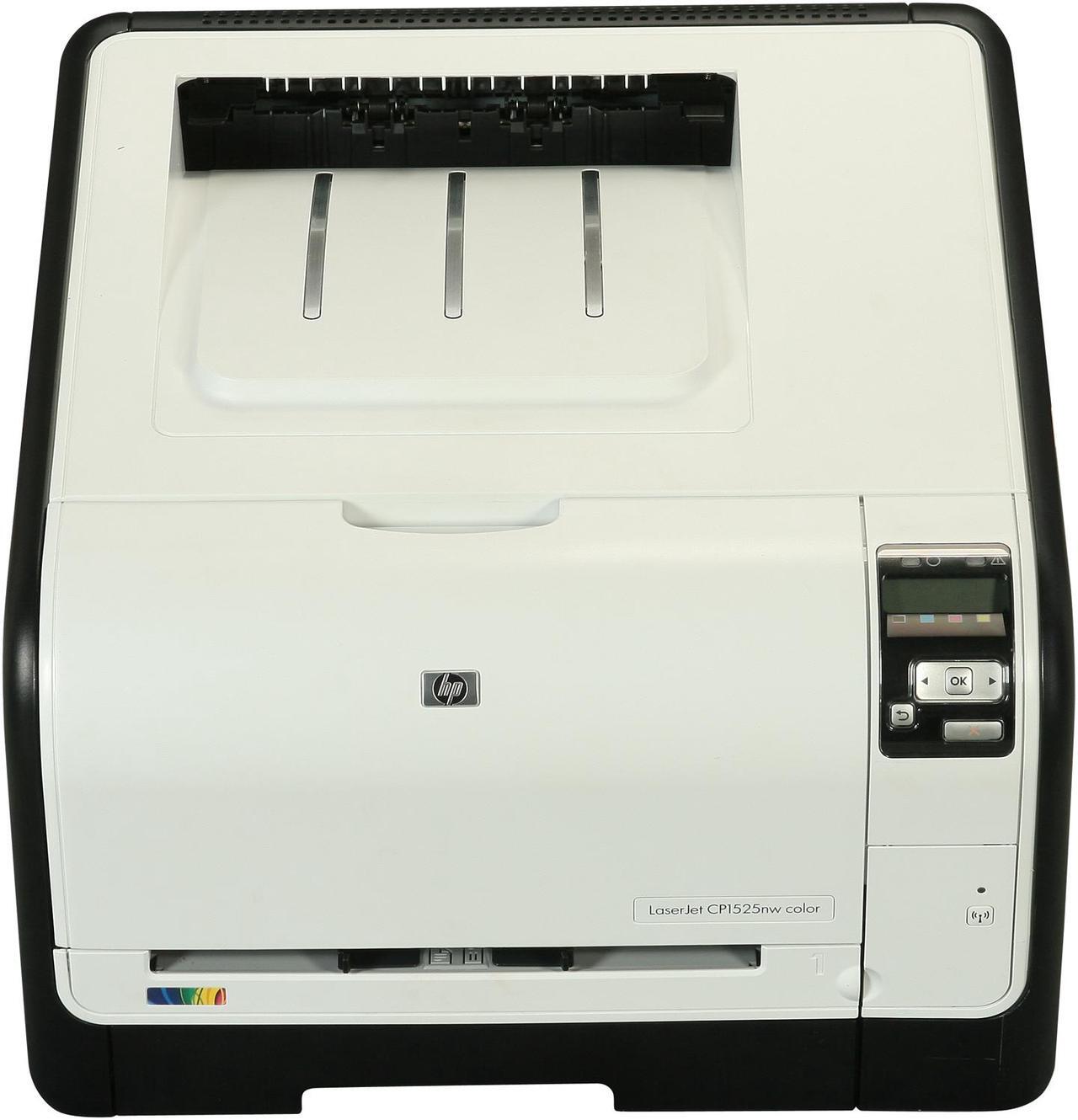 Alt view image 3 of 9 - HP LaserJet Pro CP1525nw CE875AR#BGJ Workgroup Up to 12 ppm 600 x 600 dpi Color Print Quality Color Ethernet (RJ-45) / USB / Wi-Fi Laser Printer