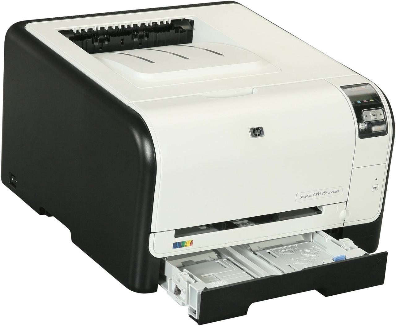 Alt view image 8 of 9 - HP LaserJet Pro CP1525nw CE875AR#BGJ Workgroup Up to 12 ppm 600 x 600 dpi Color Print Quality Color Ethernet (RJ-45) / USB / Wi-Fi Laser Printer