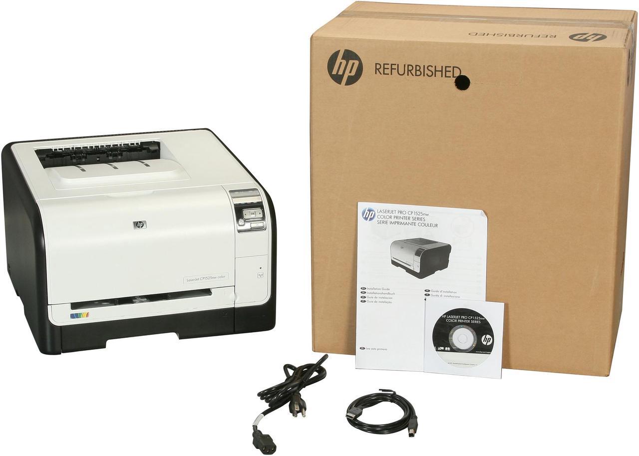 Alt view image 9 of 9 - HP LaserJet Pro CP1525nw CE875AR#BGJ Workgroup Up to 12 ppm 600 x 600 dpi Color Print Quality Color Ethernet (RJ-45) / USB / Wi-Fi Laser Printer