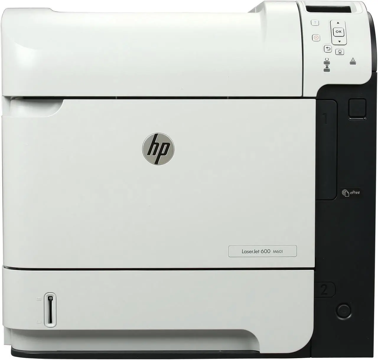 Alt view image 2 of 8 - HP LaserJet Enterprise 600 M601dn Workgroup Up to 45 ppm Monochrome Ethernet (RJ-45) / USB Laser Printer
