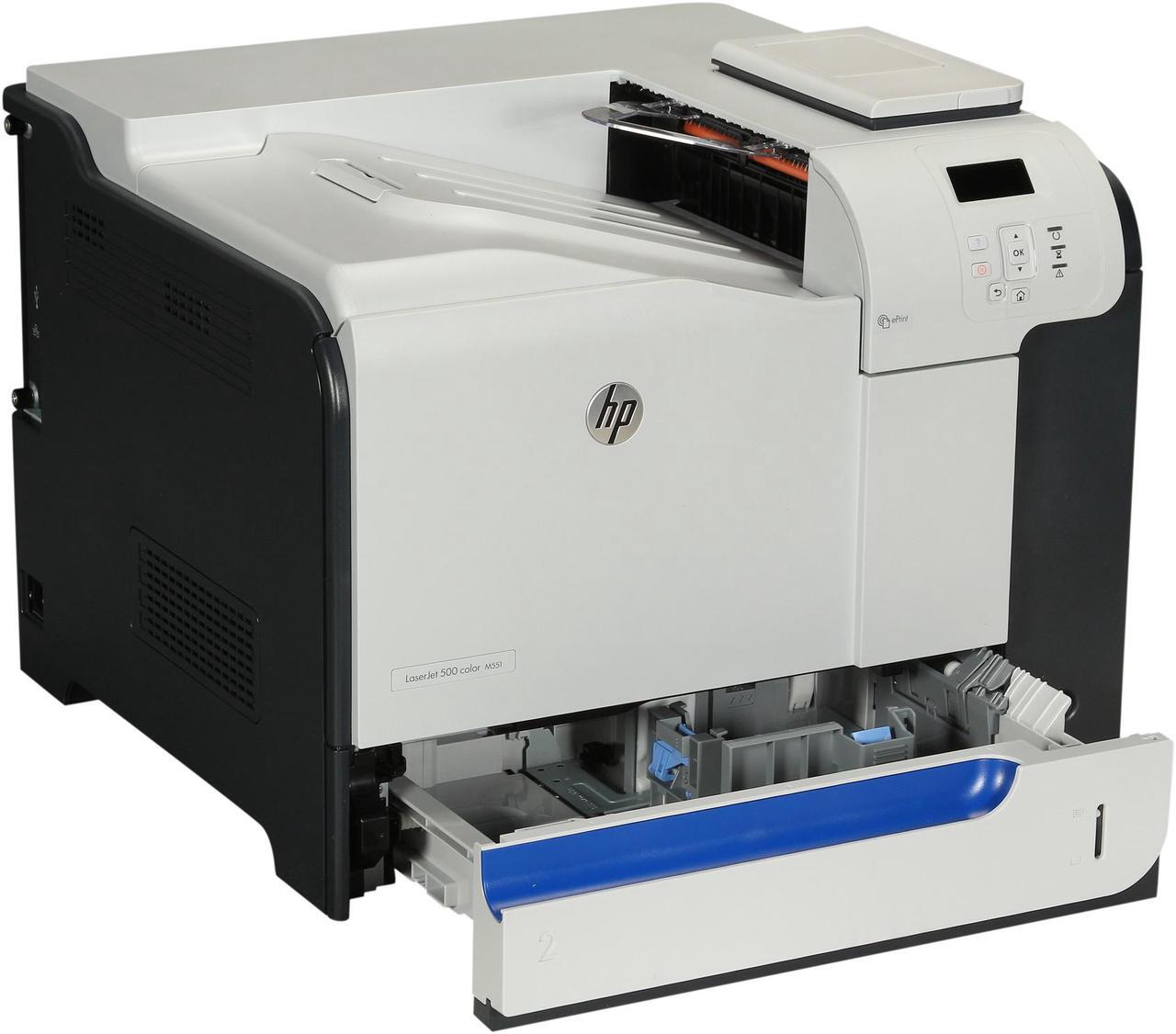Alt view image 7 of 8 - HP LaserJet Enterprise 500 Color M551dn Workgroup Up to 33 ppm 1200 x 1200 dpi Color Print Quality Color Ethernet (RJ-45) / USB Laser Printer