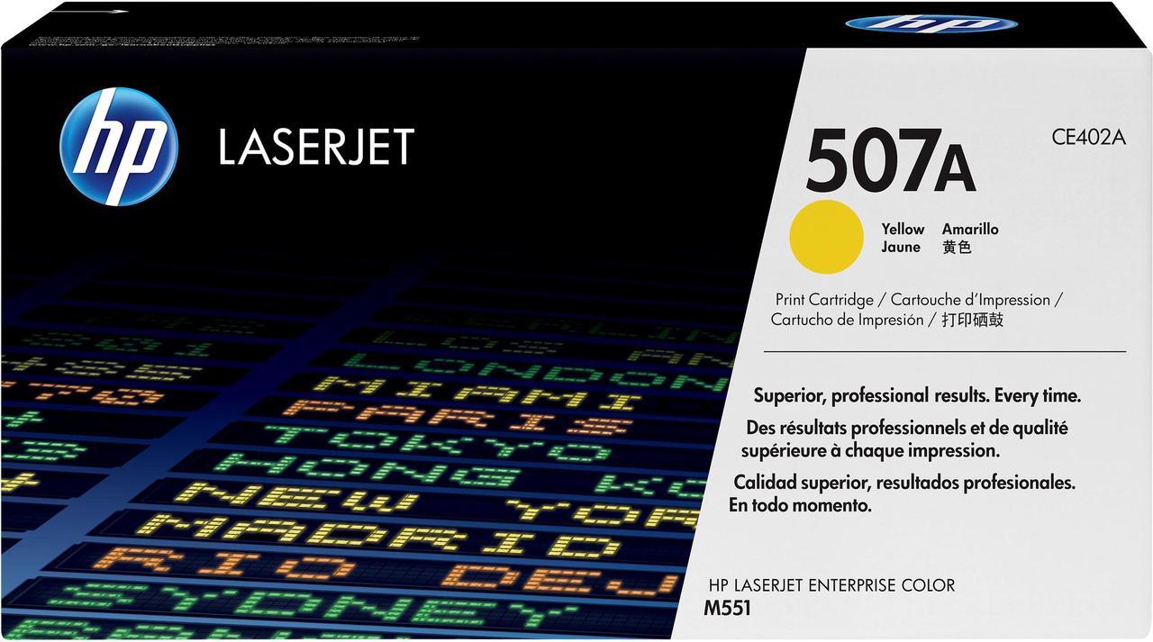 HP 507A LaserJet Toner Cartridge - Yellow