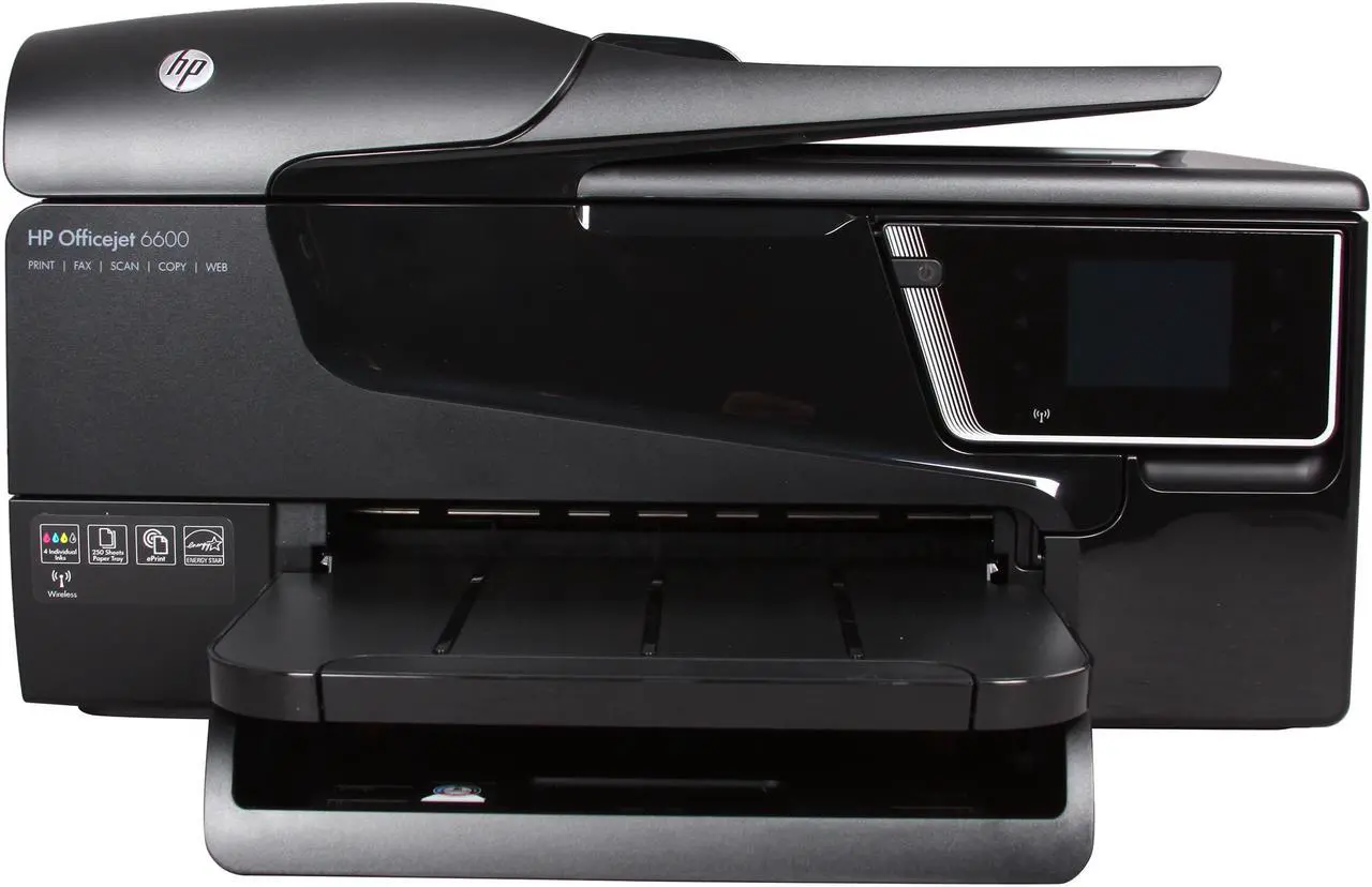 Main image of HP Officejet 6600 Up to 32 ppm Black Print Speed 4800 x 1200 dpi Color Print Quality RJ-11 / USB / Wi-Fi Thermal Inkjet MFC / All-In-One Color Printer