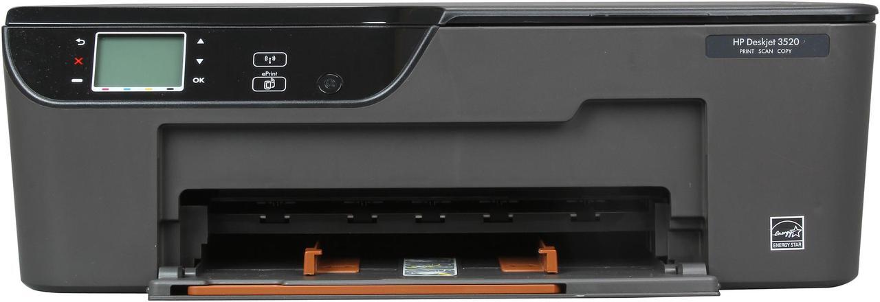 Alt view image 2 of 7 - HP Deskjet 3520 Up to 23 ppm Black Print Speed 4800 x 1200 dpi Color Print Quality USB / Wi-Fi Thermal Inkjet MFC / All-In-One Color Printer