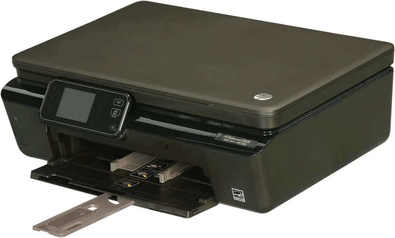 Main image of HP Photosmart 5520 Up to 23 ppm Black Print Speed 4800 x 1200 dpi Color Print Quality USB / Wi-Fi Thermal Inkjet MFC / All-In-One Color Printer