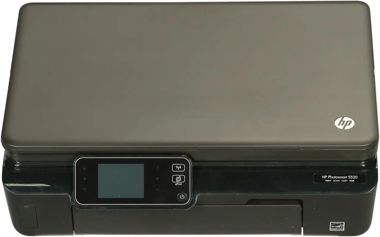 Alt view image 3 of 9 - HP Photosmart 5520 Up to 23 ppm Black Print Speed 4800 x 1200 dpi Color Print Quality USB / Wi-Fi Thermal Inkjet MFC / All-In-One Color Printer