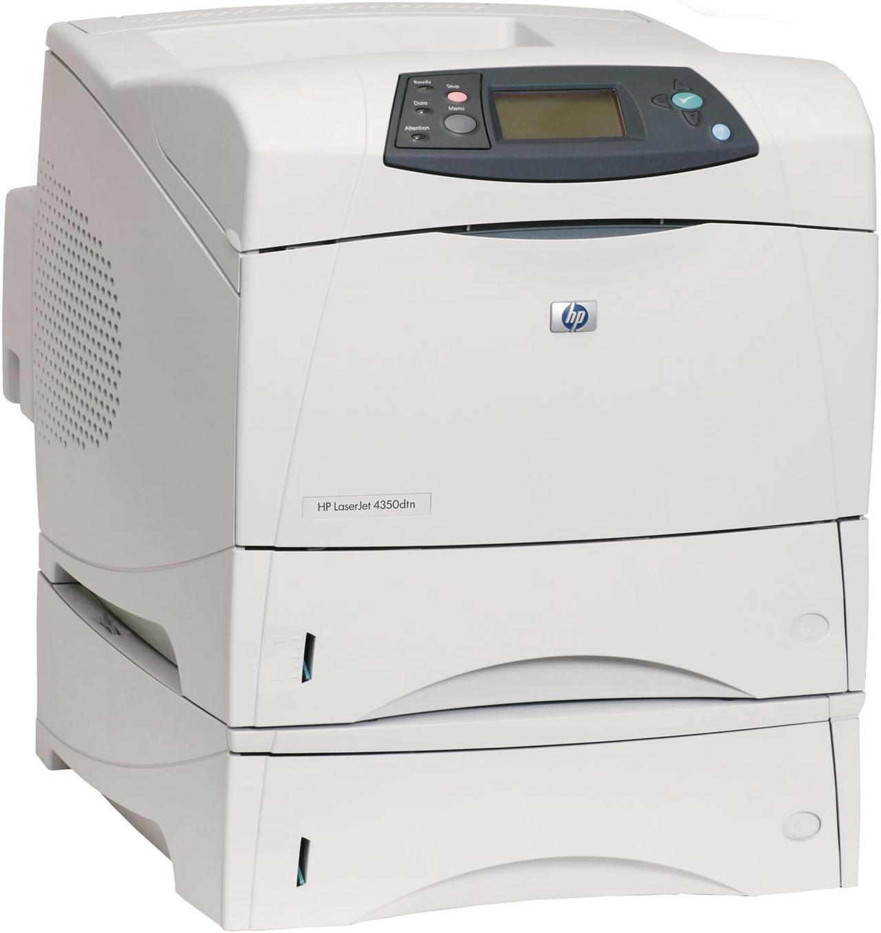 Main image of HP LaserJet 4350DTN Laser Printer - Monochrome - Plain Paper Print - Desktop