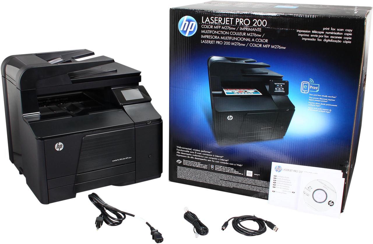 Alt view image 7 of 7 - HP LaserJet Pro 200 M276nw (CF145A) Up to 14 ppm 600 x 600 dpi Color Wireless All-in-One Laser Printer
