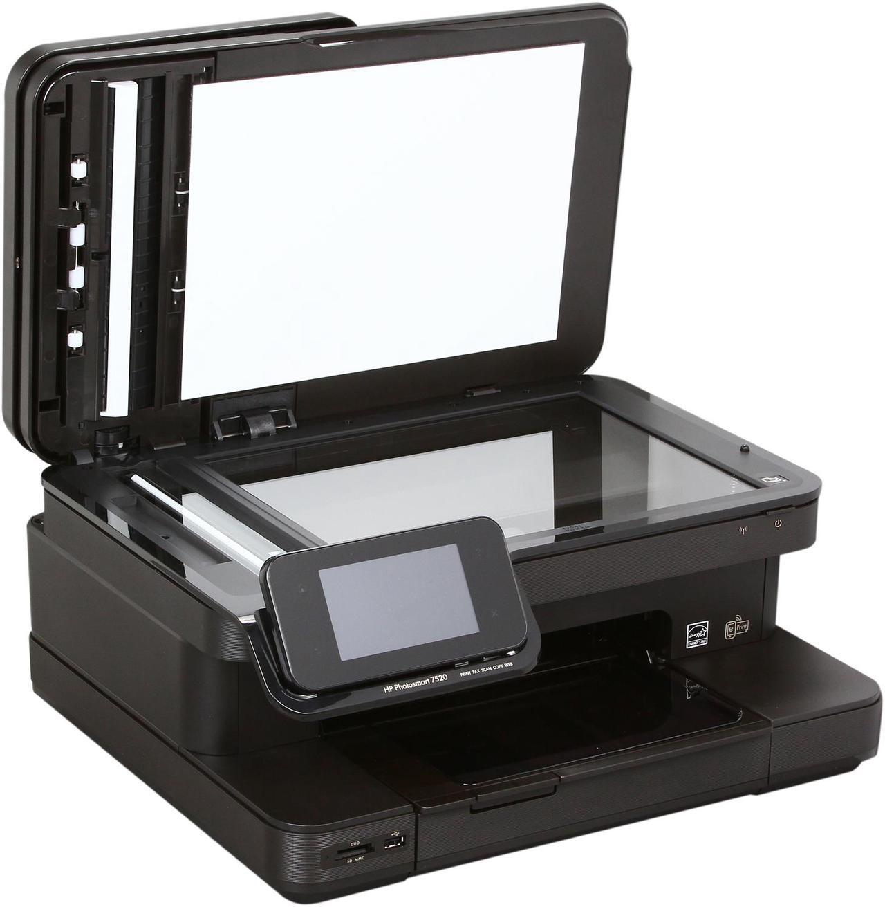Alt view image 6 of 7 - HP Photosmart 7520 Up to 34 ppm Black Print Speed 9600 x 2400 dpi Color Print Quality USB / Wi-Fi InkJet MFC / All-In-One Color Printer