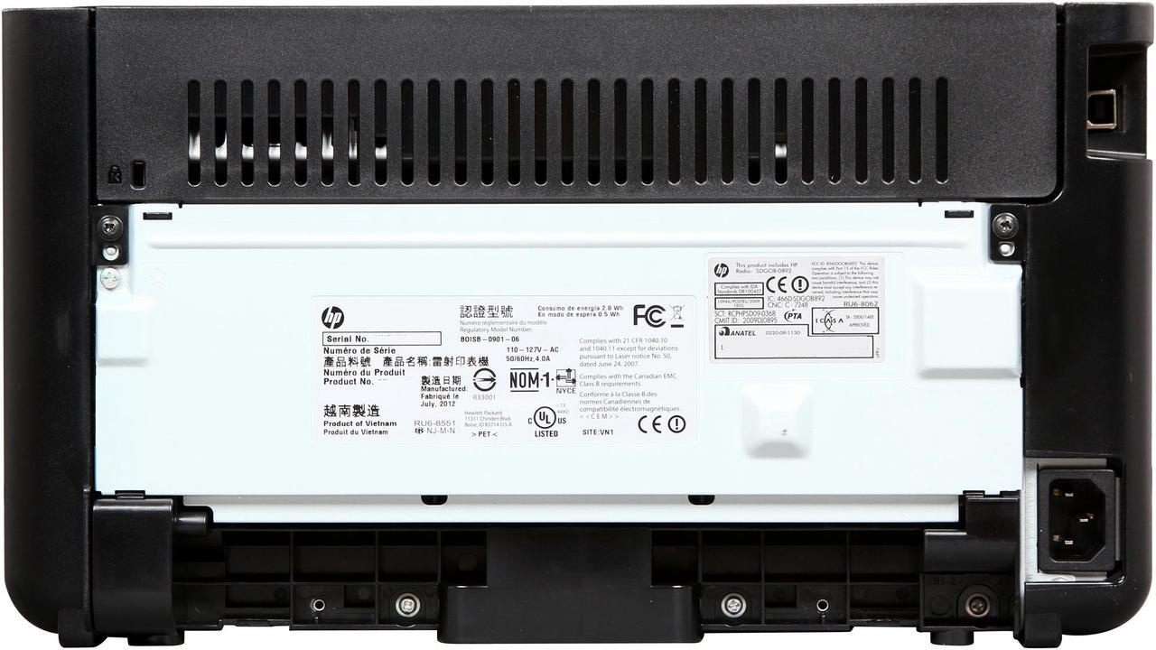 Alt view image 4 of 8 - HP LaserJet Pro P1102w (CE658A) Duplex Up to 1200 dpi USB / Wireless Monochrome Laser Printer