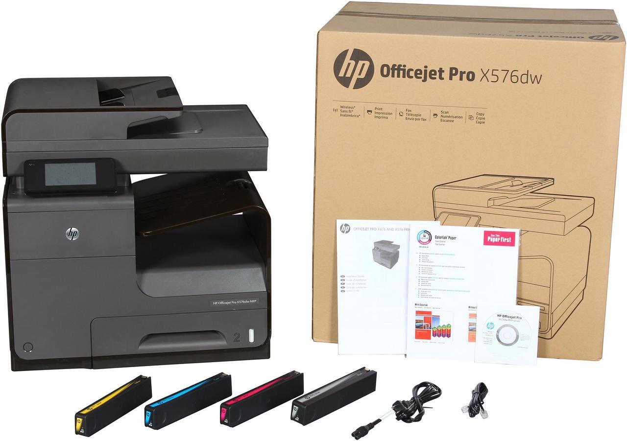 Alt view image 9 of 9 - HP Officejet Pro X576DW (CN598A) Duplex 2400 x 1200 dpi wireless/USB color Inkjet All in one Printer