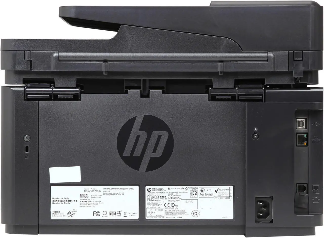 Alt view image 5 of 9 - HP LaserJet Pro M127fw (CZ183A) Up to 21 ppm 600 x 600 dpi Monochrome USB/Ethernet/Wireless All-in-One Laser Printer