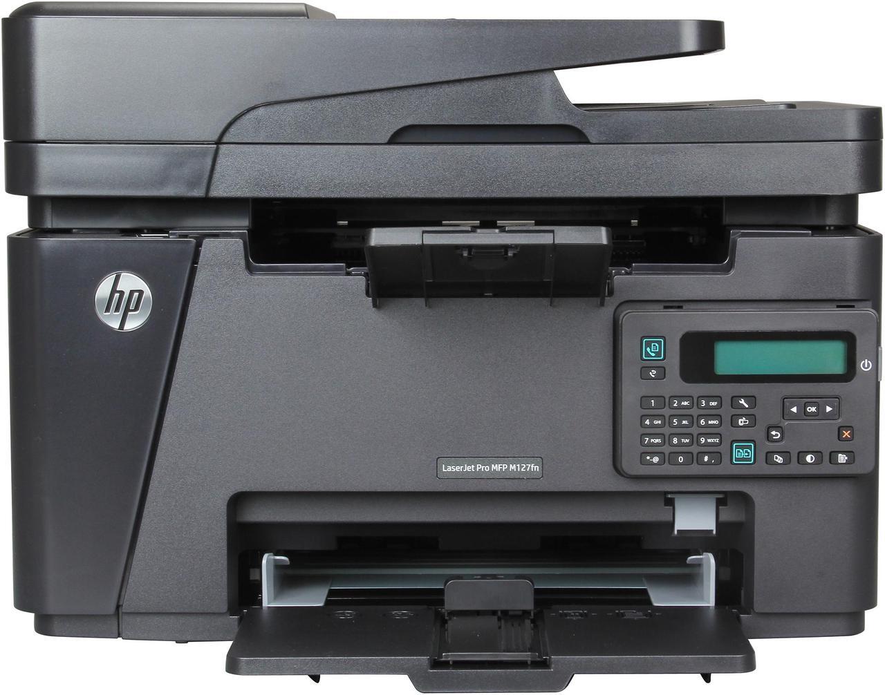Alt view image 2 of 9 - HP LaserJet Pro M127fn (CZ181A) Up to 21 ppm 600 x 600 dpi USB / Ethernet / Mobile Monochrome Laser All-in-One Printer