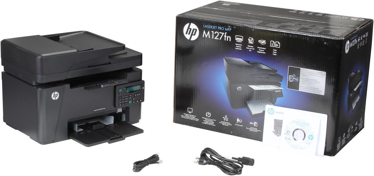 Alt view image 9 of 9 - HP LaserJet Pro M127fn (CZ181A) Up to 21 ppm 600 x 600 dpi USB / Ethernet / Mobile Monochrome Laser All-in-One Printer