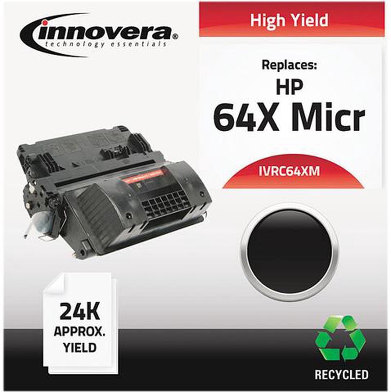 Main image of Innovera IVRC64XM Black Remanufactured CC364X (64X MICR) MICR Toner