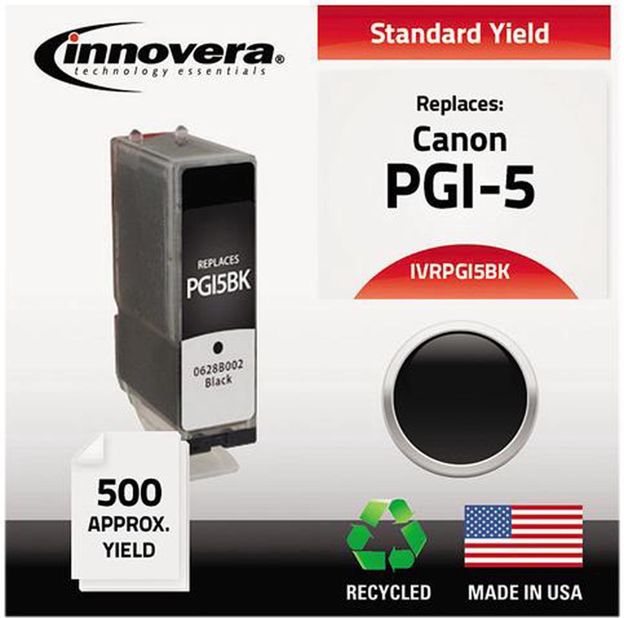 Main image of Innovera IVRPGI5BK Black Ink Cartridge, Replacement for 0628B002 (PGI-5BK)