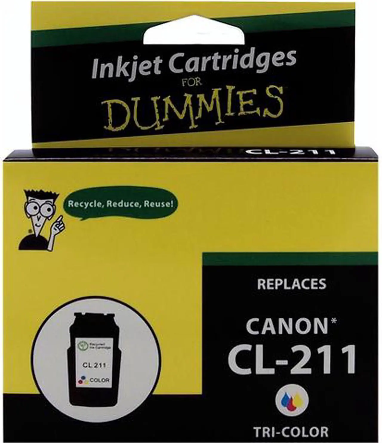 Ink for Dummies DC-CL211CL 3 Colors Ink Cartridge Replaces Canon CL-211 ...