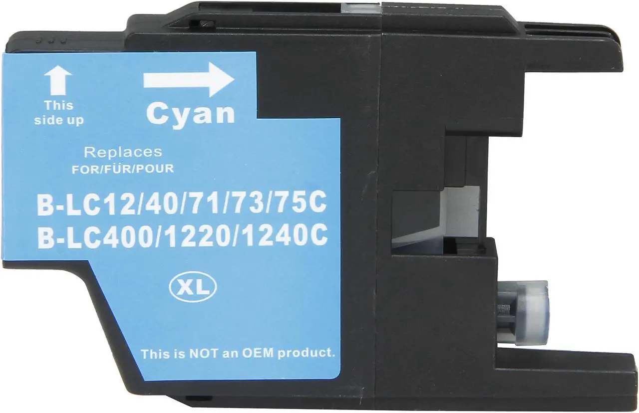 Alt view image 4 of 5 - Green Project B-LC75C Ink Cartridge (OEM# Brother LC75C) 600 Page Yield; Cyan