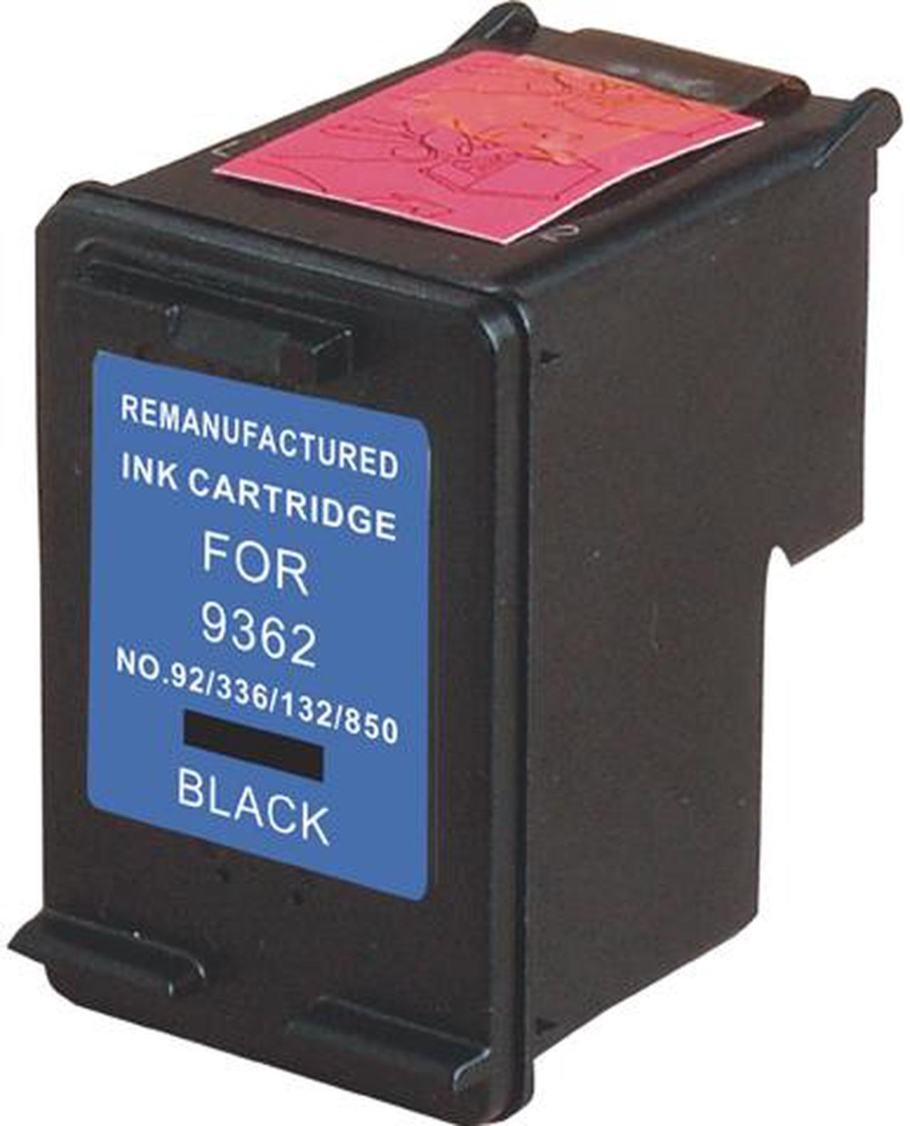 Main image of Green Project Remanufactured Black Ink Cartridge Replacement for HP 92 C9362WN