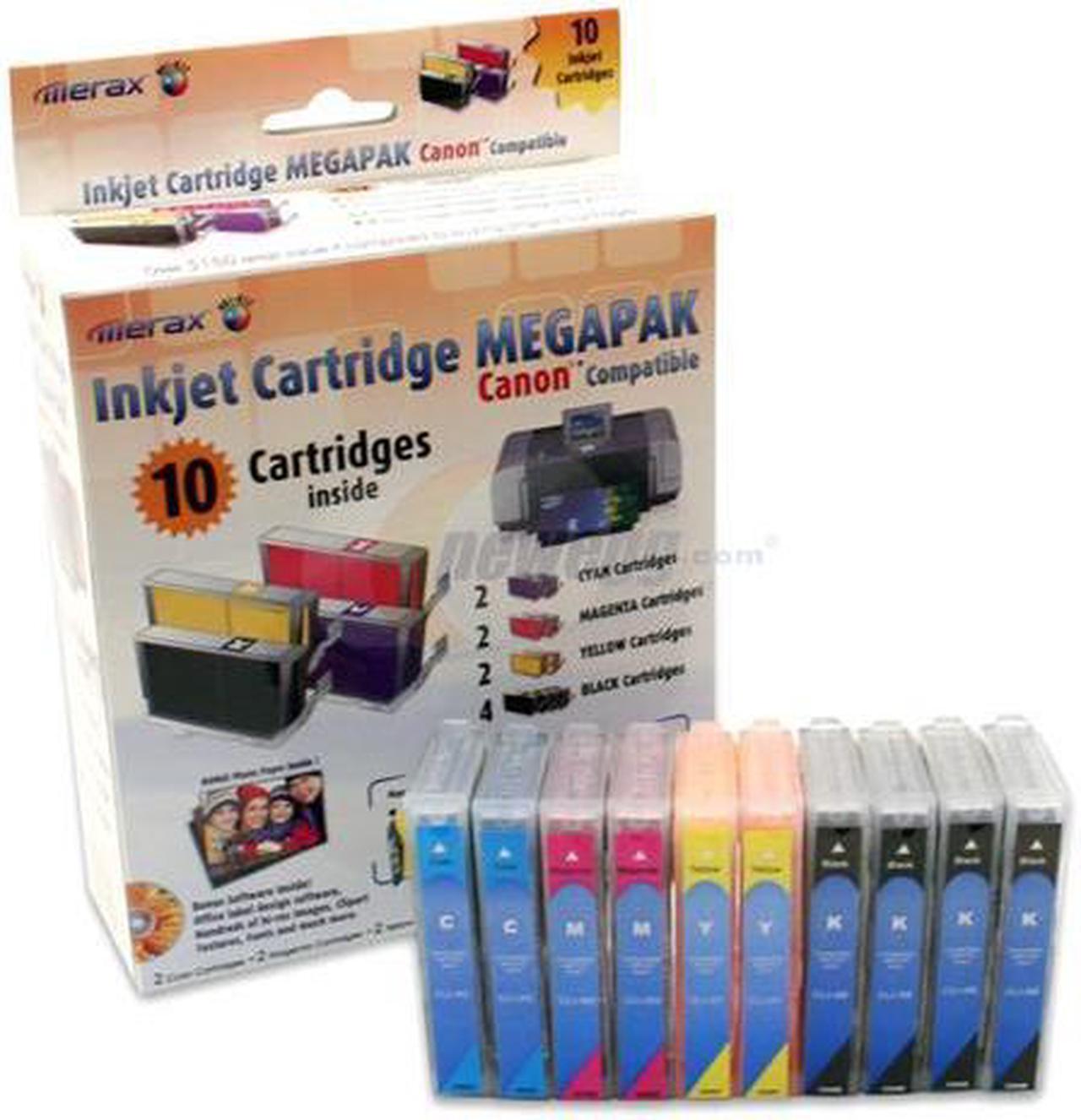 Main image of Merax 125-196 4 Colors Inkjet Cartridge Megapak