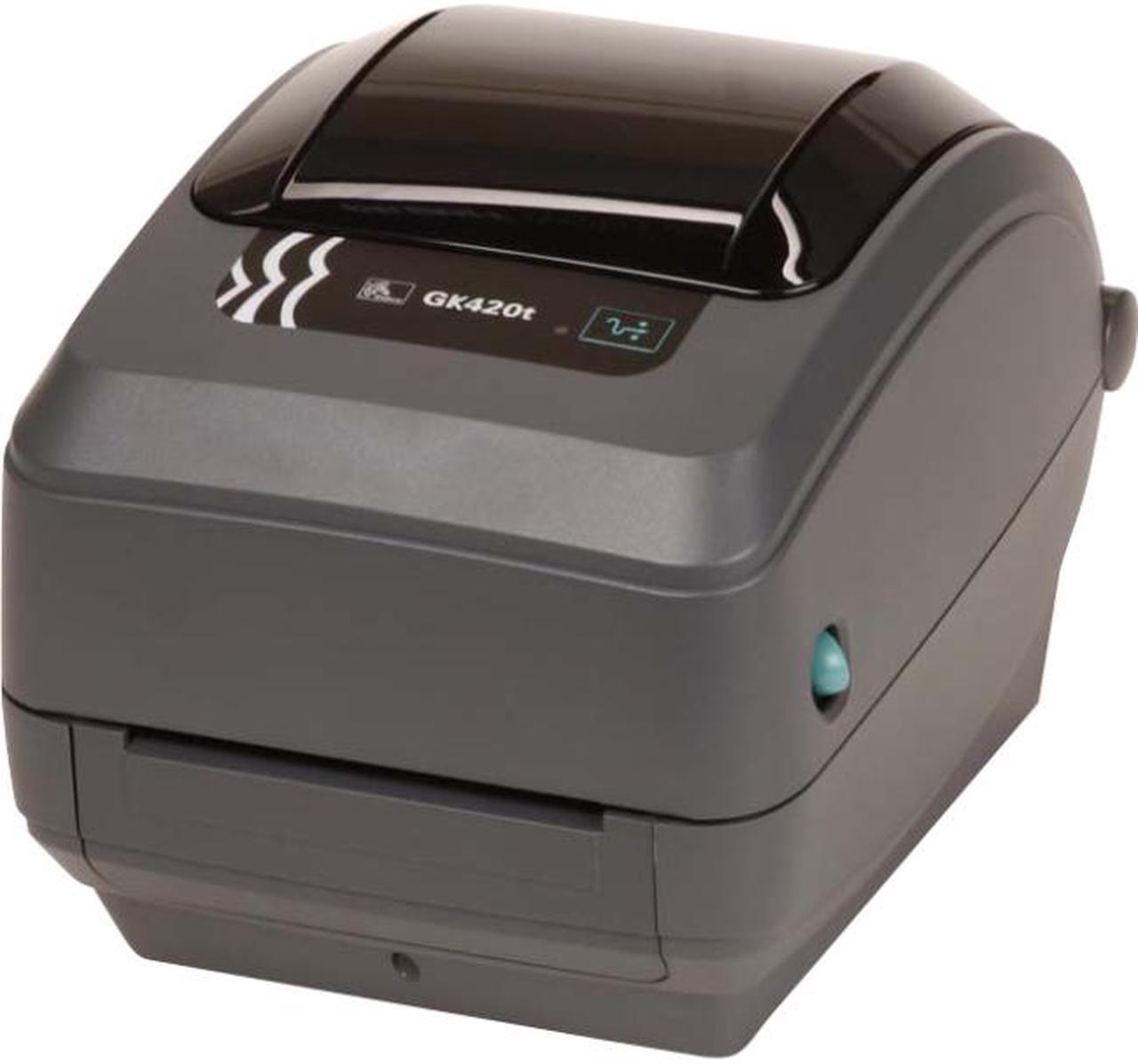 Zebra GK420t 4” Desktop Thermal Transfer Label Printer, 203 dpi, USB, Ethernet, Dispenser (Peeler), EPL, ZPLII - GK42-102211-000